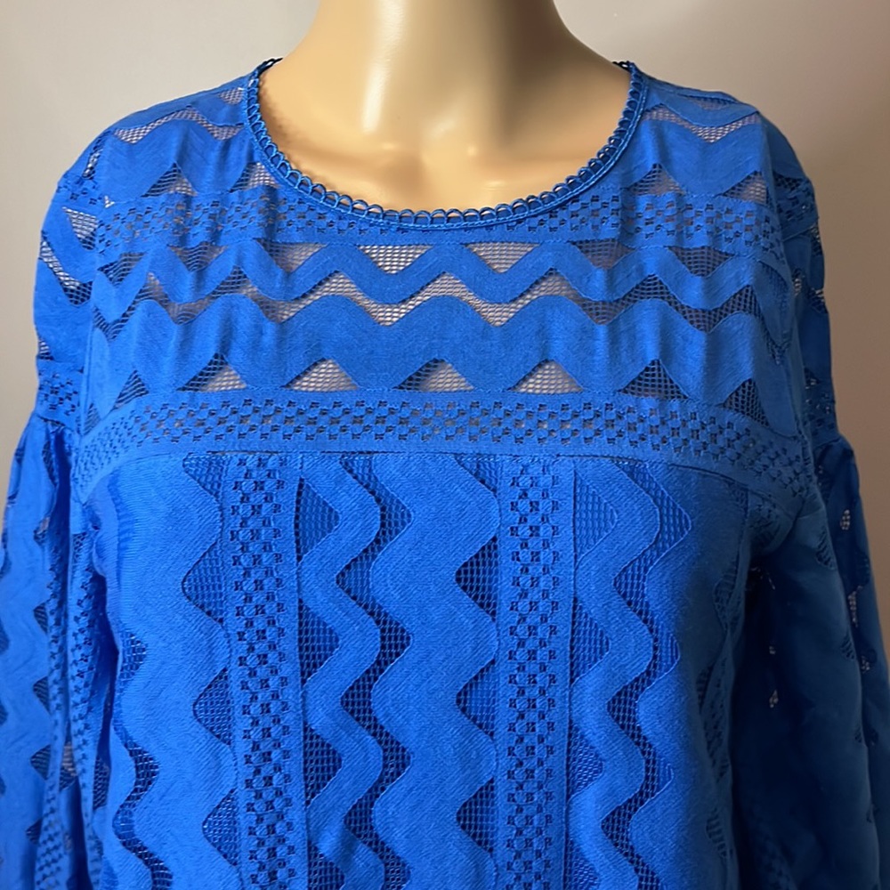 Patterned Balloon Sleeve Dress - Picture 2 of 4